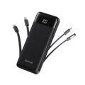 charmast Portable Charger with Built in Cables, Power Bank with Cords Wires, Slim 10000mAh Travel Battery Pack 6 Outputs 3 Inputs 3A Fast Charging for Samsung Google Pixel LG… by charmast
