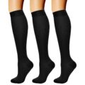 CHARMKING Compression Socks for Women & Men Circulation (3 Pairs) 15-20 mmHg is Best Support for Athletic Running Cycling by CHARMKING