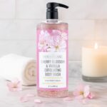 Cherry Blossom & Vanilla Exfoliating Body Wash with Coconut and Asian Pear & Collagen | Moisturize Renew & Exfoliate, 32 oz. by THE SPATHECARY