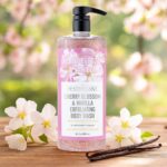 Cherry Blossom & Vanilla Exfoliating Body Wash with Coconut and Asian Pear & Collagen | Moisturize Renew & Exfoliate, 32 oz. by THE SPATHECARY