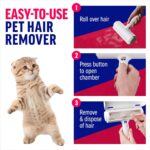 ChomChom Roller Pet Hair Remover and Reusable Lint Roller - Cat and Dog Hair Remover for Furniture, Couch, Carpet, Clothing and Bedding - Portable, Multi-Surface Fur Removal... by ChomChom Roller