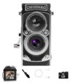 CHUZHAO Vintage Mini Digital Camera, Portable TLR Style Retro Point and Shoot Compact Small Pocket 1080P FHD Video 12MP Autofocus Vlogging Camera with 16 GB Card for Beginners… by JOYTRIP