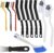 Cleaning Brush 12Pcs Set, Crevice Cleaning Brush with Scraper, Multi-Purpose Hard Bristle Deep Cleaning Brushes Supplies for Kitchen, Bathroom, Corner, Grout, Sink, Cup, Teapot,… by Lazzineer