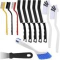 Cleaning Brush 12Pcs Set, Crevice Cleaning Brush with Scraper, Multi-Purpose Hard Bristle Deep Cleaning Brushes Supplies for Kitchen, Bathroom, Corner, Grout, Sink, Cup, Teapot,… by Lazzineer