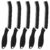 Cleaning Brush, 5 Pcs Hard Bristle Crevice Cleaning Brush, Grout Brush, Scrub Brush for Tile Grout Crevice, Gap Cleaning Tools for Bathroom Kitchen Toilet Window Track (5, Black) by KMOSENIA