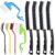 Cleaning Brush, 9 Pcs Hard Bristle Crevice Cleaning Brush Set for Kitchen Bathroom Toilet Grout Bottle Gap Window Tracks, Multifunctional Home Essentials Scrub Cleaning Tools by Guimertt