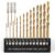 COMOWARE Titanium Twist Drill Bit Set – 16 Pcs Hex Shank High Speed Steel for Wood Plastic Aluminum Alloy, Quick Change, 1/16″-1/4″ by COMOWARE