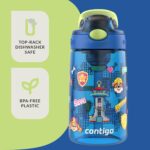 Contigo Aubrey Paw Patrol Leak-Proof Spill-Proof, 2-Pack Water Bottle with Autospout, 14oz, Power Pups and Dino Treks, Green and Blue by Contigo