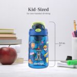 Contigo Aubrey Paw Patrol Leak-Proof Spill-Proof, 2-Pack Water Bottle with Autospout, 14oz, Power Pups and Dino Treks, Green and Blue by Contigo