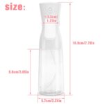 Continuous Spray Bottle,Hair Spray Bottle,Plants Water Spray Mist Bottle,Ultra-Fine Spray Bottle for Hair,Skincare, Plant Care, Pet Grooming, Cleaning(White) by Apidgrowth