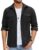 COOFANDY Men’s Button Down Waffle Shirt Jacket Casual Long Sleeve Shacket Lightweight Overshirts with Flap Pockets by COOFANDY