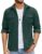 COOFANDY Men’s Button Down Waffle Shirt Jacket Casual Long Sleeve Shacket Lightweight Overshirts with Flap Pockets by COOFANDY