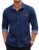 COOFANDY Men’s Casual Dress Shirt Button Down Shirts Long-Sleeve Plaid Collar Denim Work Shirt by COOFANDY