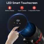 Cordless Vacuum Cleaner, 530W/45Kpa/70Mins Vacuum Cleaners for Home,Self-Standing Stick Vacuum with Smart Touch Screen,Rechargeable Lightweight Vacuum for Pet Hair,Carpets, Hard... by TRDIOL