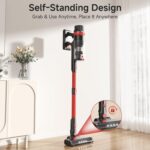 Cordless Vacuum Cleaner, 530W/45Kpa/70Mins Vacuum Cleaners for Home,Self-Standing Stick Vacuum with Smart Touch Screen,Rechargeable Lightweight Vacuum for Pet Hair,Carpets, Hard... by TRDIOL