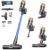 Cordless Vacuum Cleaner, 600W 50KPA 70Mins Vacuum Cleaners for Home, Self-standing Stick Vacuum with Aromatherapy, Anti-Tangle Brush, Wall Mount Charging Vacuum for Hardwood… by Kermoky