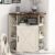 Corner Cabinet, Corner Storage Shelf with USB Ports and Outlets Industrial Organizer for Small Space Wooden 6-Cubby Bookshelf for Study, Playroom, Living Room (Off White) by Vabches
