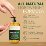 Cosmetasa Sore Muscle Massage Oil for Massage Therapy with Roller - All Natural, Cruelty-Free Massage Oils for Muscle Relaxing & Joint Comfort - Arnica Extract with Lavender &... by Cosmetasa