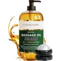 Cosmetasa Sore Muscle Massage Oil for Massage Therapy with Roller – All Natural, Cruelty-Free Massage Oils for Muscle Relaxing & Joint Comfort – Arnica Extract with Lavender &… by Cosmetasa