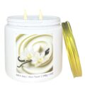 Creamy Vanilla Scented Candles for Home Scented Strong-Non Toxic Organic All Natural Soy Candles for Odor Eliminating for Kitchen Bath-Vanilla Bean Scent-Clean Long Burning for… by DrewCloth