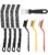 Crevice Cleaning Brush,8 Pcs Cleaning Supplies,Hard Bristle Crevice Cleaning Brush,Crevice Cleaning Brushes for Household Use Bathroom Tiles Kitchen Practical and Durable by Tedmax