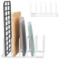 Cutting Board Organizer, 1Pcs Cutting Board Holder Rack Baking Cookie Pan Sheets Cooling Small Racks Storage Stand for Kitchen Cabinet Countertop Bakeware Storage Organizer… by Fikoksol