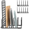 Cutting Board Organizer, [2-Pack] Cutting Board Holder Rack Baking Cookie Pan Sheets Cooling Small Racks Storage Stand for Kitchen Cabinet Countertop Bakeware Organizer 7.87 x… by Fikoksol