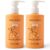 Dabble & Dollop Tangerine Body Wash & Shampoo – 3-in-1 Natural Bubble Bath for Kids, Made in USA, No Parabens or Sulfates, Vegan, Gluten-Free, Tear-Free (10oz, Pack of 2) by Dabble & Dollop