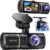 Dash Cam Front and Rear, 1080P Dash Camera for Cars, 3 Channel Car Camera Front Rear and Inside with 32GB Card, Loop Recording, Night Vision, HDR, 24Hr Parking, G-Sensor by SUVCON