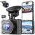 Dash Camera, 4K/1080p Dash Camera Front and Rear, Built-in 5GWiFi, Dash Cam with 64GB SD Card, Full HD 2.0” IPS Screen, for App Control, G-Sensor, Loop Recording, and Parking Mode by Nezion