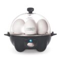 DASH Rapid Egg Cooker: 7 Egg Capacity Electric Egg Cooker for Hard Boiled Eggs, Poached Eggs, Scrambled Eggs, or Omelets with Auto Shut Off Feature – Black’ by DASH