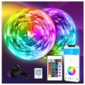 DAYBETTER LED Strip Lights 130ft Lights Strip for Bedroom, Desk, Indoor Room Bedroom Brithday Gifts RGB Decor with Remote and 24V Power Supply by DAYBETTER
