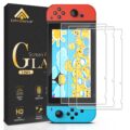daydayup [3 Pack] Tempered Glass Screen Protector Compatible with Nintendo switch – Transparent HD Clear Anti-Scratch Screen Protector Skin Set for Nintendo Switch by daydayup