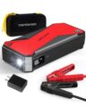 DBPOWER Peak 3000A 18000mAh Portable Car Jump Starter (up to 8.0L Gas, 6.0L Diesel Engine) Battery Booster with Smart Charging Port, Compass, LCD Screen and LED Light (Black/Red) by DBPOWER