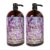 Dead Sea Collection Lavender Body Wash for Women and Men – with Pure Dead Sea Minerals and Lavender Oil – Gentle Cleanses and Moisturizes Skin – Pack of 2 (67.6 fl. oz) by Dead Sea Collection