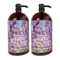 Dead Sea Collection Lavender Body Wash for Women and Men – with Pure Dead Sea Minerals and Lavender Oil – Gentle Cleanses and Moisturizes Skin – Pack of 2 (67.6 fl. oz) by Dead Sea Collection