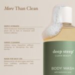 Deep Steep Body Wash, Brown Sugar Vanilla, 17 oz – Hydrating Shower Gel with Hyaluronic Acid, Shea Butter, Aloe Vera & Argan Oil – Vegan, Clean Beauty, Clean & Refreshed Skin by Deep Steep