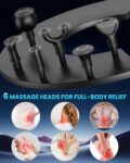 Deep Tissue Massage Gun, Portable Percussion Electric Muscle Massager for Pain Relief, Handheld Massagers with 30 Speeds & 6 Attachments for Back and Neck, Gifts for Men Women by CAMEFER