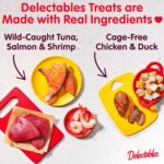 Delectables Squeeze Up Variety Pack, Creamy Squeezable Puree, Lickable Wet Cat Treats, Grain Free, No Added Fillers, No By-Products, No Added Preservatives, 0.5 Ounces Tube, 24... by Hartz