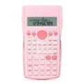 deli Pink Scientific Calculator, 2 Line Cute Calculator Scientific Math Calculator for Students Algebra Geometry Basic Caculator for Middle and High School Students College… by deli