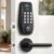 DESLOC Fingerprint Door Lock with 2 Lever Handles – Keyless Entry Door Lock, Electronic Keypad Deadbolt, Digital Smart Code & Front Handle Sets, Auto-Locking, Easy Installation,… by DESLOC