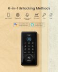 DESLOC Smart Lock D110 Plus, Fingerprint Keyless Entry Door Lock, Built-in Wi-Fi, App Remote Control, Smart Locks for Front Door, Keypad Deadbolt with LockVue Display, IP54,... by DESLOC