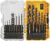 DEWALT Drill Bit Set, 3-Flats Shank,14-Piece, 135 Degree Split Point, for Plastic, Wood and Metal (DWA1184) by DEWALT