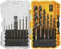DEWALT Drill Bit Set, 3-Flats Shank,14-Piece, 135 Degree Split Point, for Plastic, Wood and Metal (DWA1184) by DEWALT