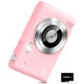 Digital Camera, Camera for Kids, UHD 4K 48MP Point and Shoot Digital Cameras with 64GB SD Card and 16X Digital Zoom Anti Shake, Compact Portable Small Gift for Boys Girls… by aycy