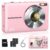 Digital Camera, FHD 1080P Point and Shoot Kids Camera, with 32GB Card, 2 Batteries, 16X Zoom Anti Shake Date Stamp, Compact Portable Small, for Starter Kid Children Teen Student… by Lecran