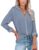 Diosun Womens Button Down V Neck Shirts Long/Short Sleeve Office Casual Business Plain Blouses Tops by Diosun