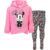 Disney Minnie Mouse Fleece Pullover Crossover Hoodie and Leggings Outfit Set Infant to Big Kid Sizes (12 Months – 14-16) by Disney