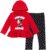 Disney Minnie Mouse Fleece Pullover Crossover Hoodie and Leggings Outfit Set Infant to Big Kid Sizes (12 Months – 14-16) by Disney