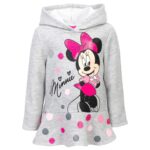 Disney Minnie Mouse Fleece Pullover Crossover Hoodie and Leggings Outfit Set Infant to Big Kid Sizes (12 Months - 14-16) by Disney